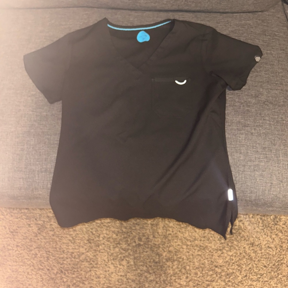 black scrubs xs petite